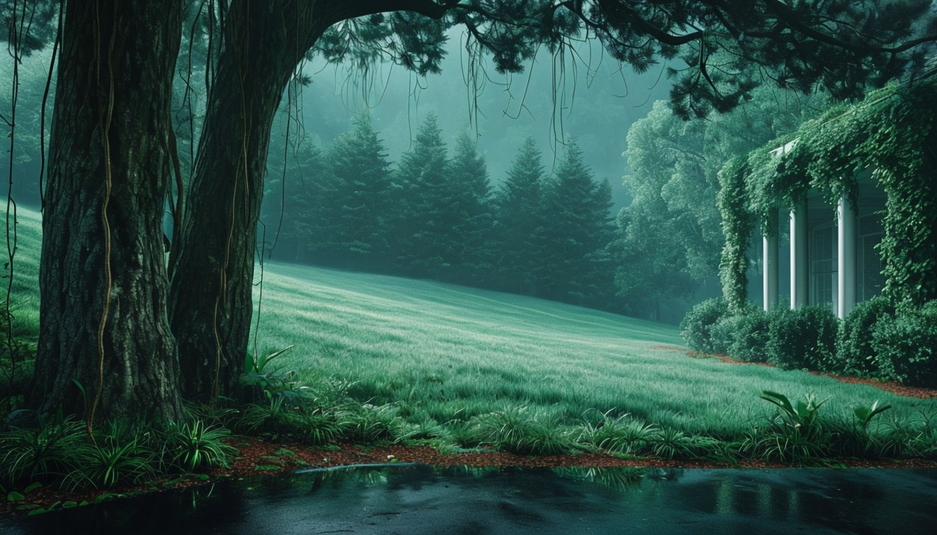 Tranquil Serene Landscape with Reflections Virtual Background