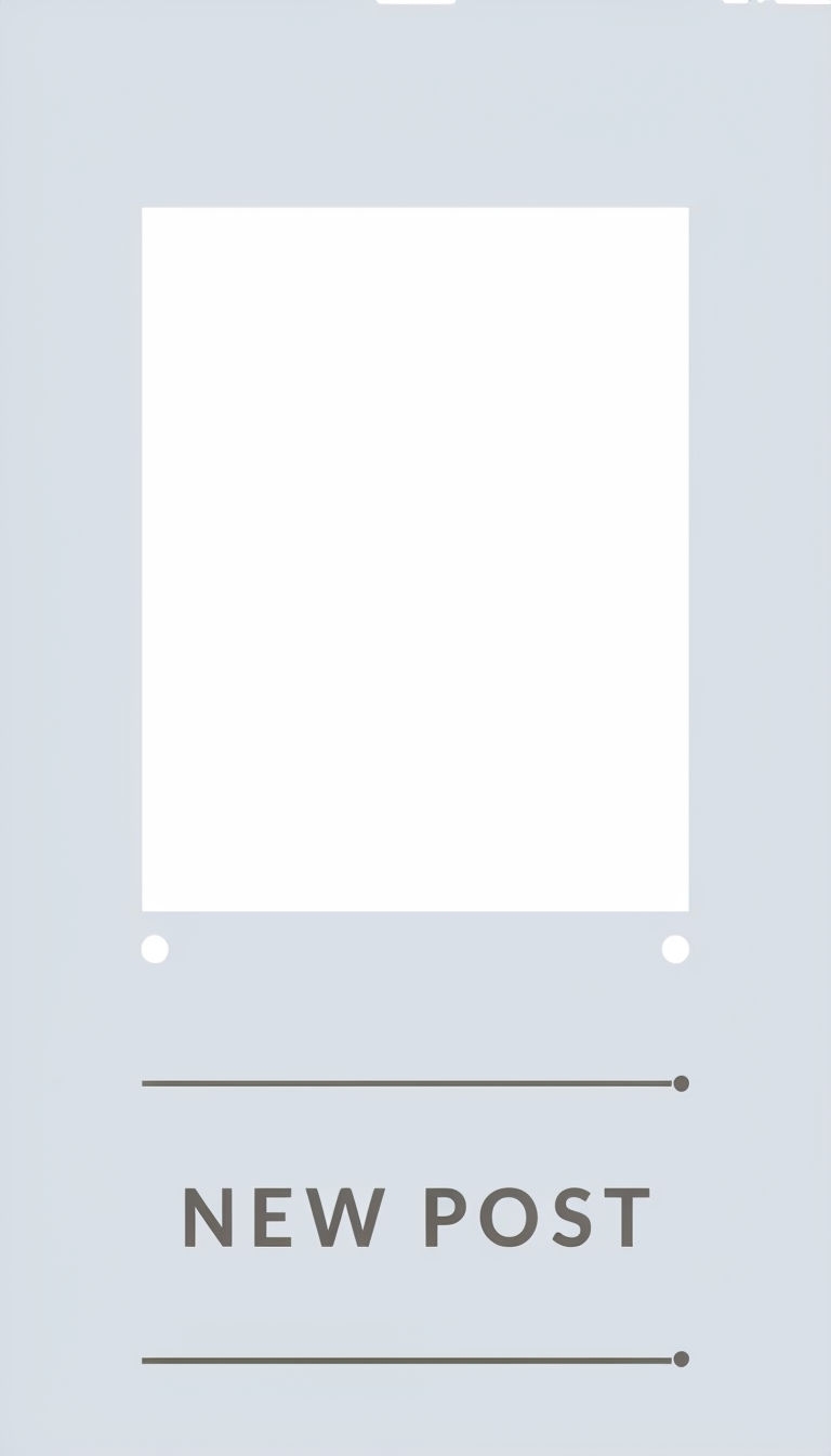 Minimalist New Post Layout Interface Design Social Media Post
