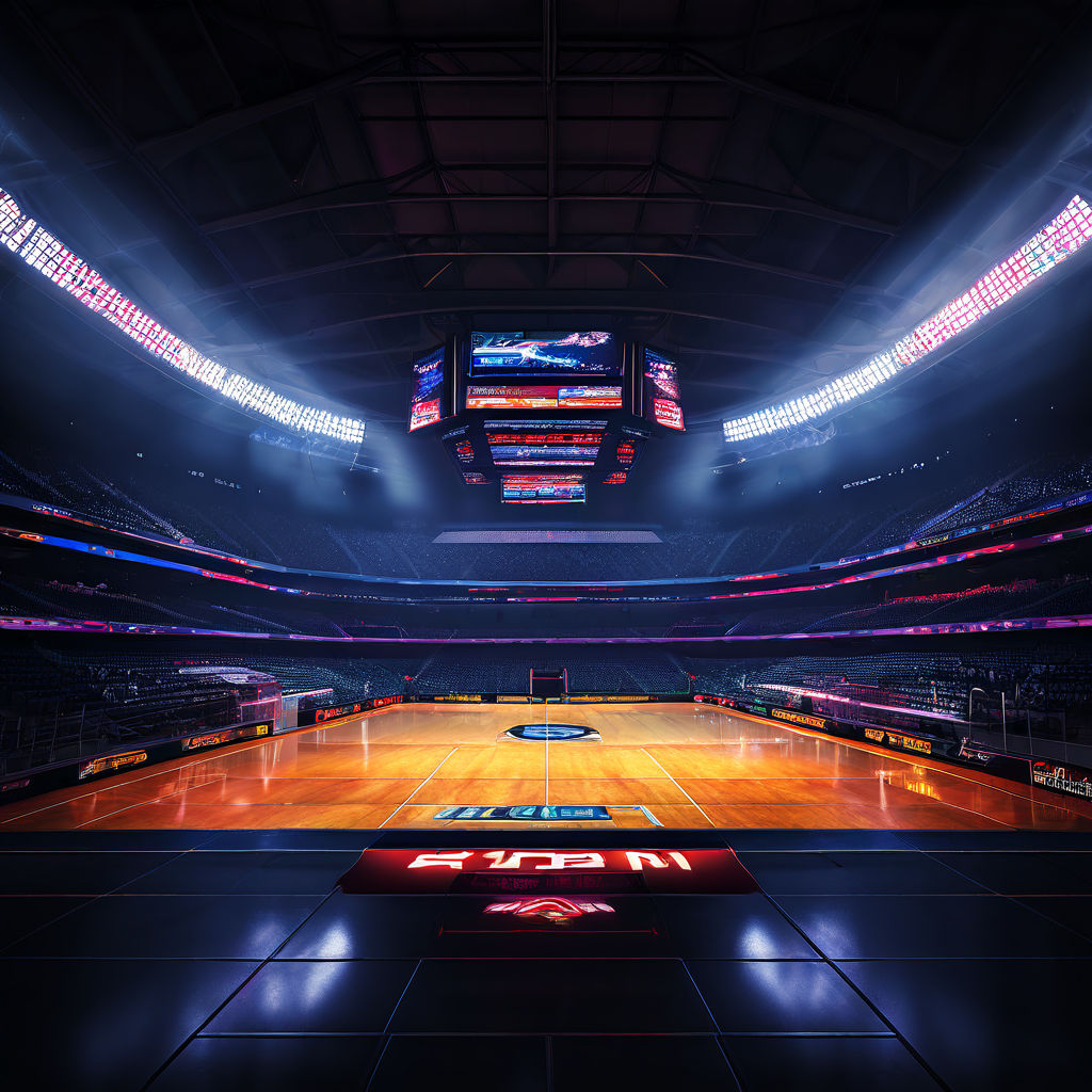 indoor stadium realistic pic wide night esports by KUSH PATEL - Playground