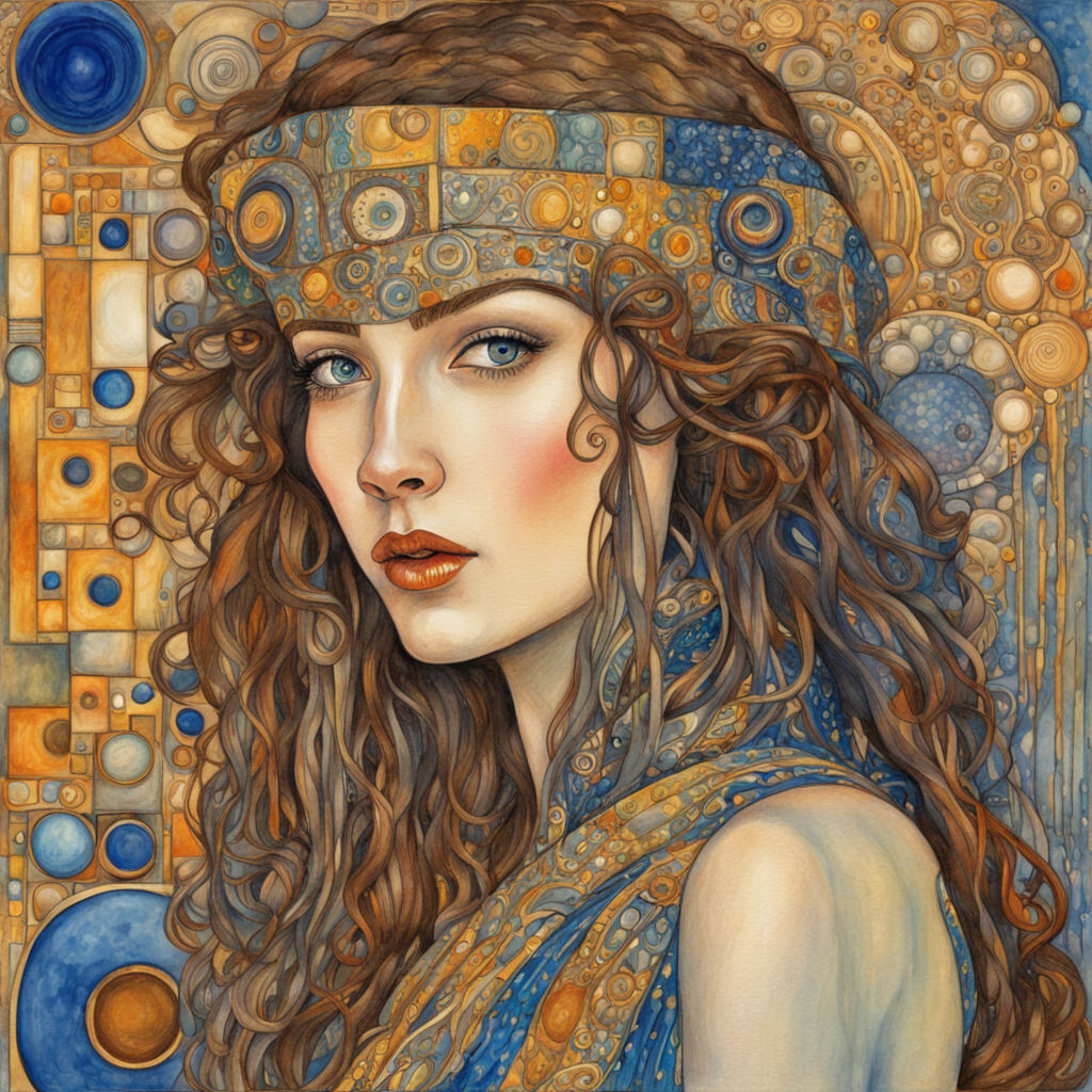 A beautiful woman in mix style of irma stern and margaret m by ellen