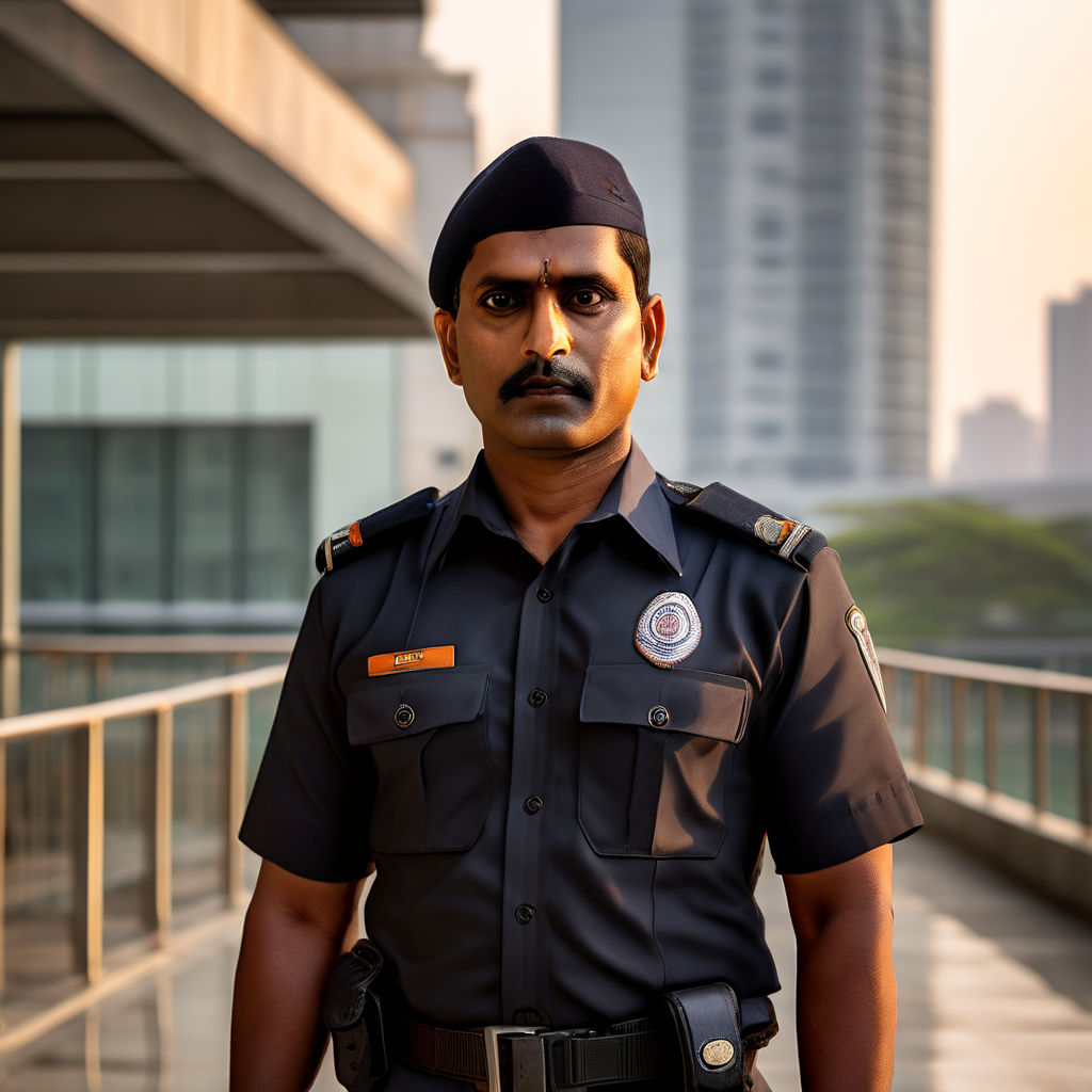 Indian security guard by umang goel - Playground