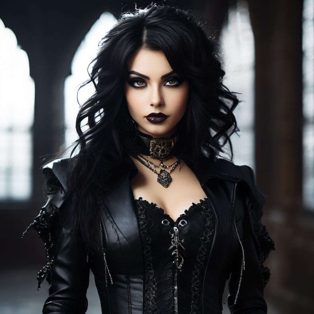 Sexy gothic woman