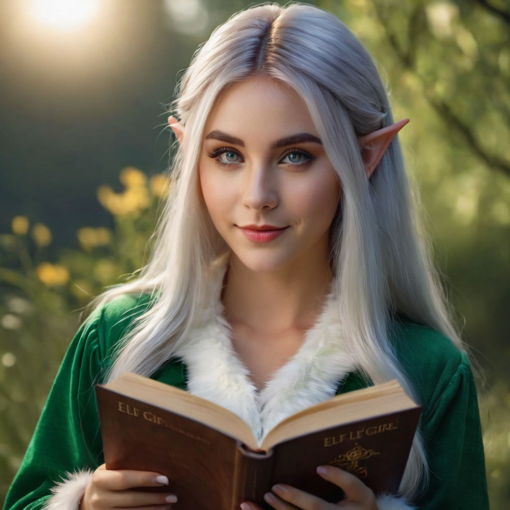 christmas sexy female elf smooth soft skin