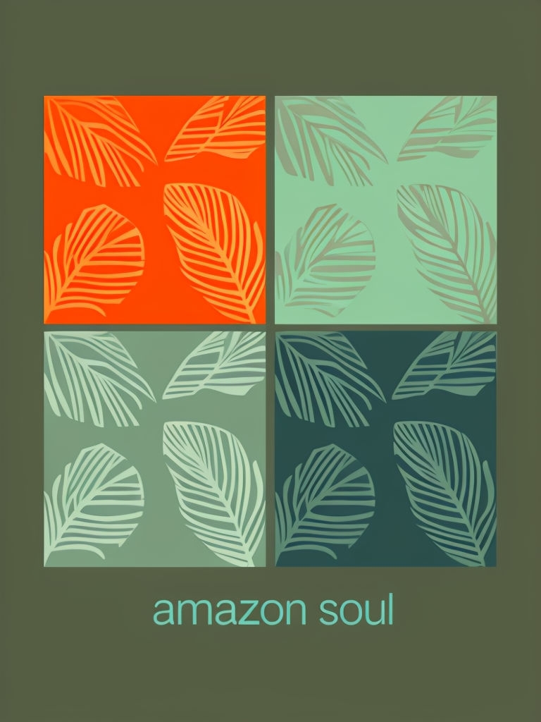 Modern Minimalist Amazon Soul Leaf Patterns Poster