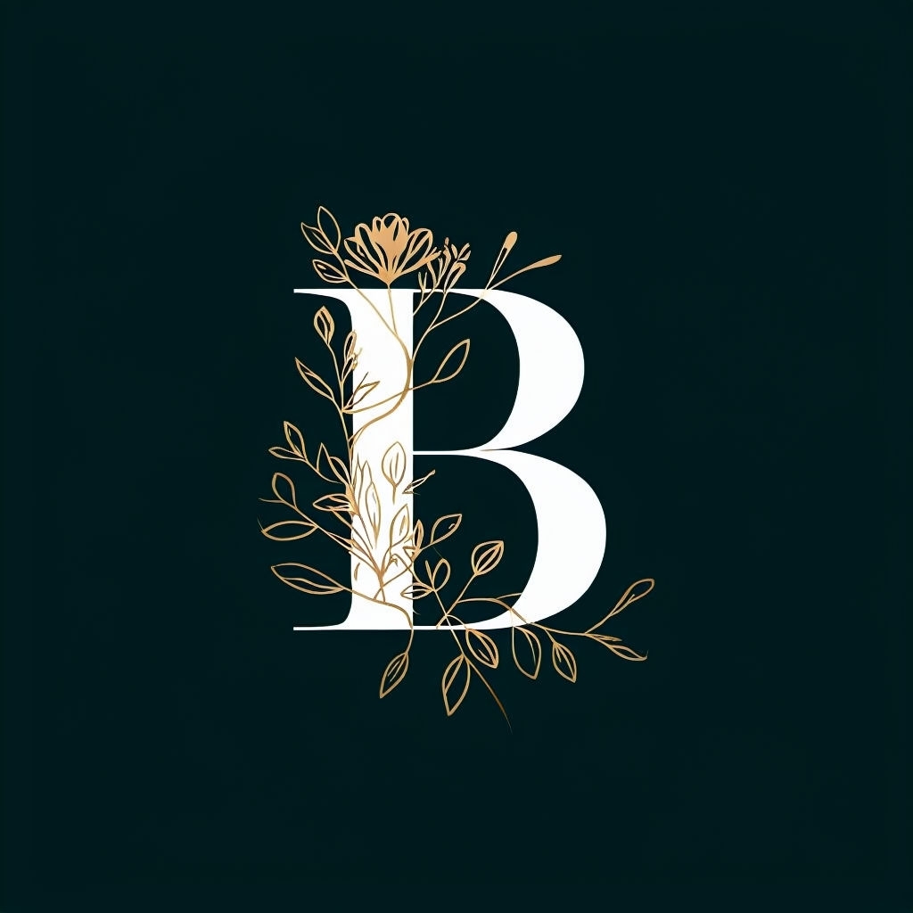 Elegant Black Letter B Minimalist Logo - Playground