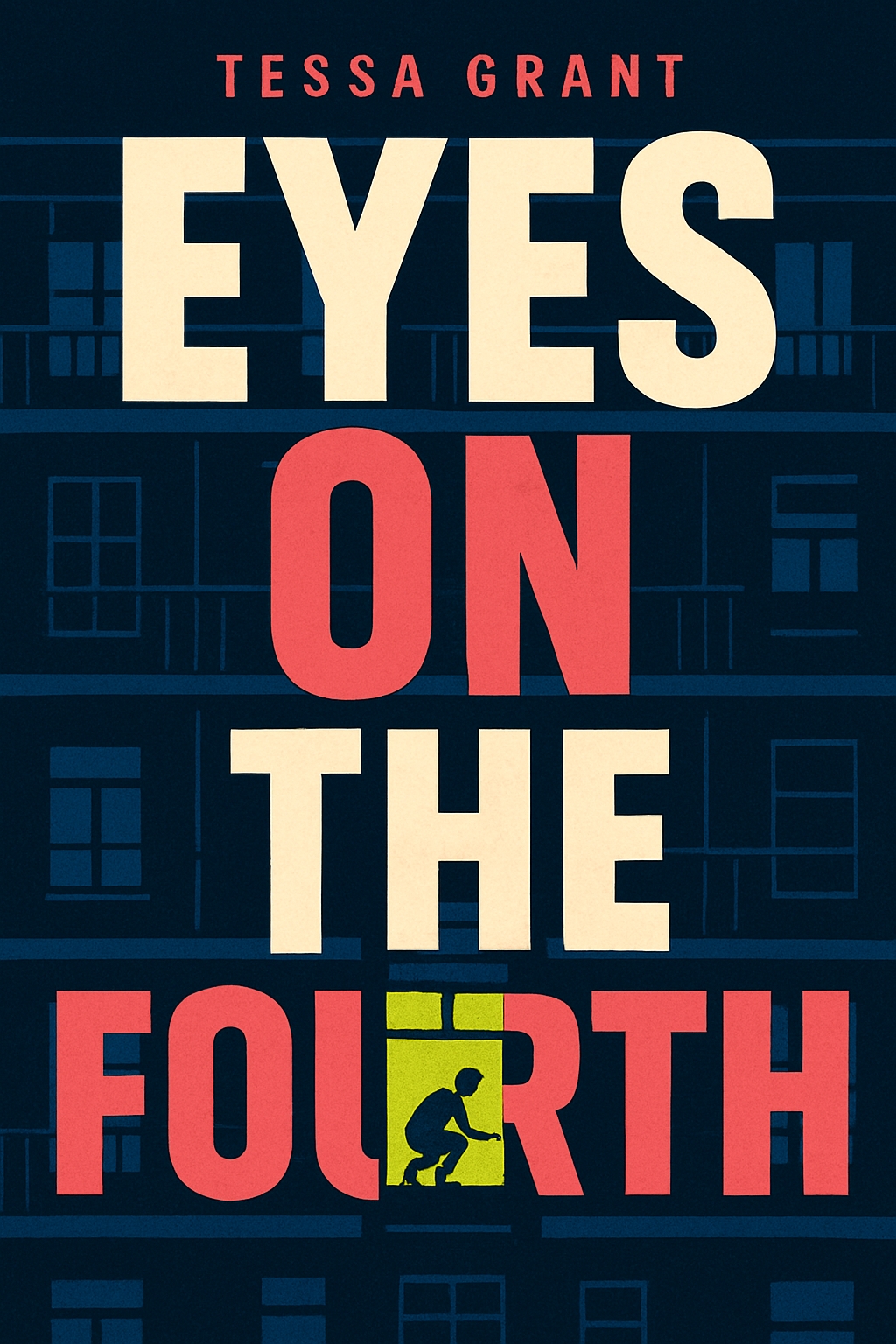 Eyes on the Fourth Suspenseful Minimalist Book Cover Design EBook Cover