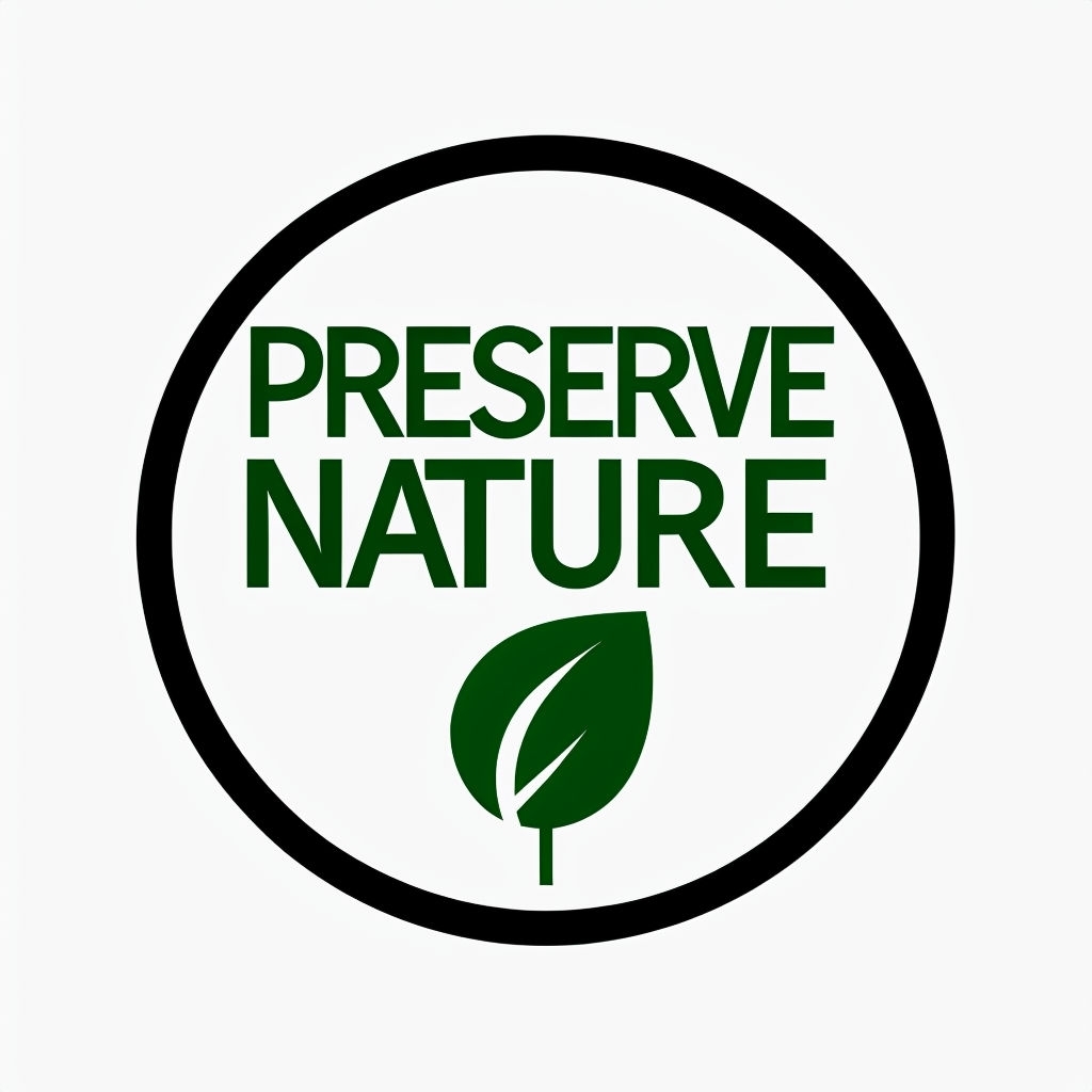 Minimalist Preserve Nature Circular Emblem Design Hat