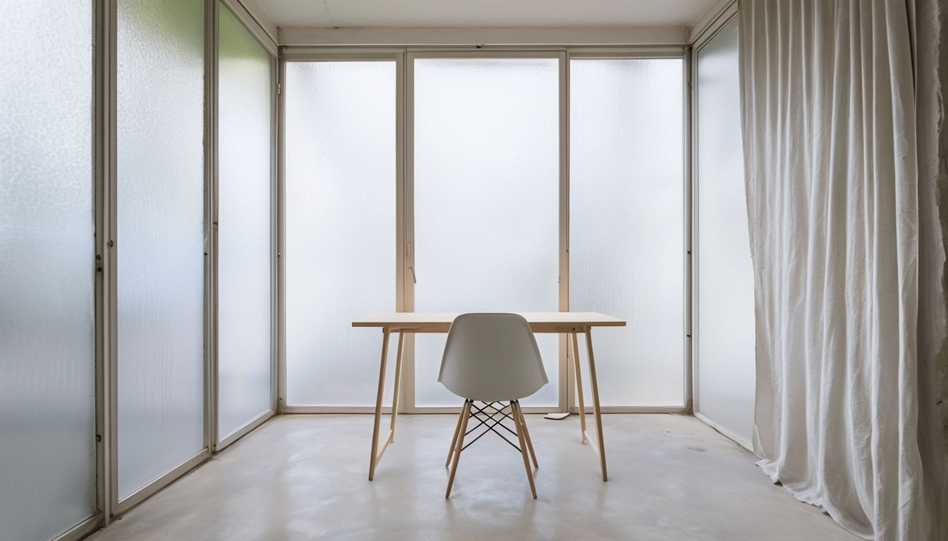 Minimalist Sunroom Home Office Virtual Background Design