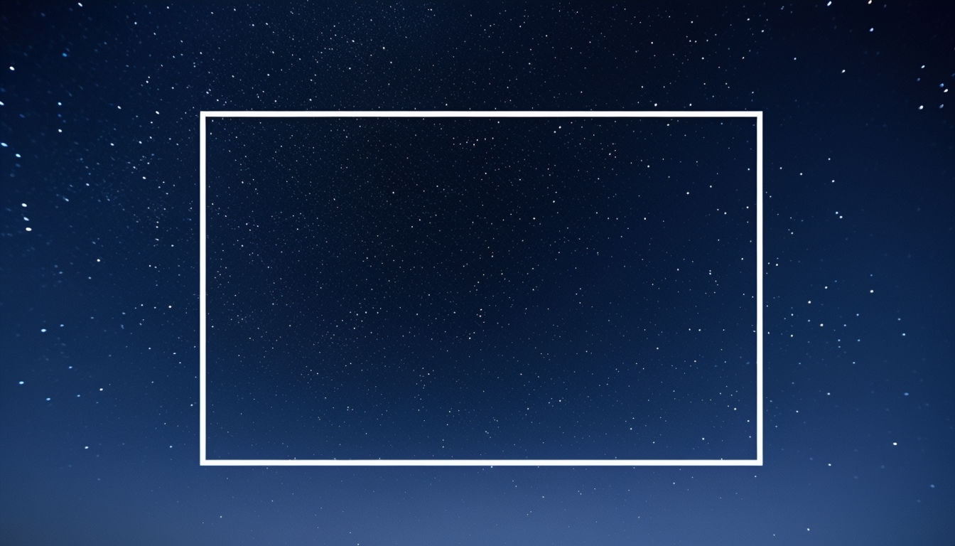 Minimalist Starry Night Sky Astronomical Design Social Media Post
