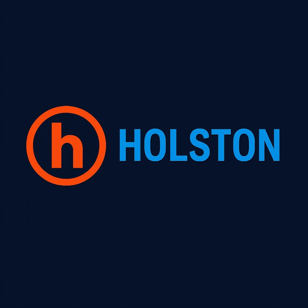 Modern Minimalist Holston Logo with Vibrant Colors