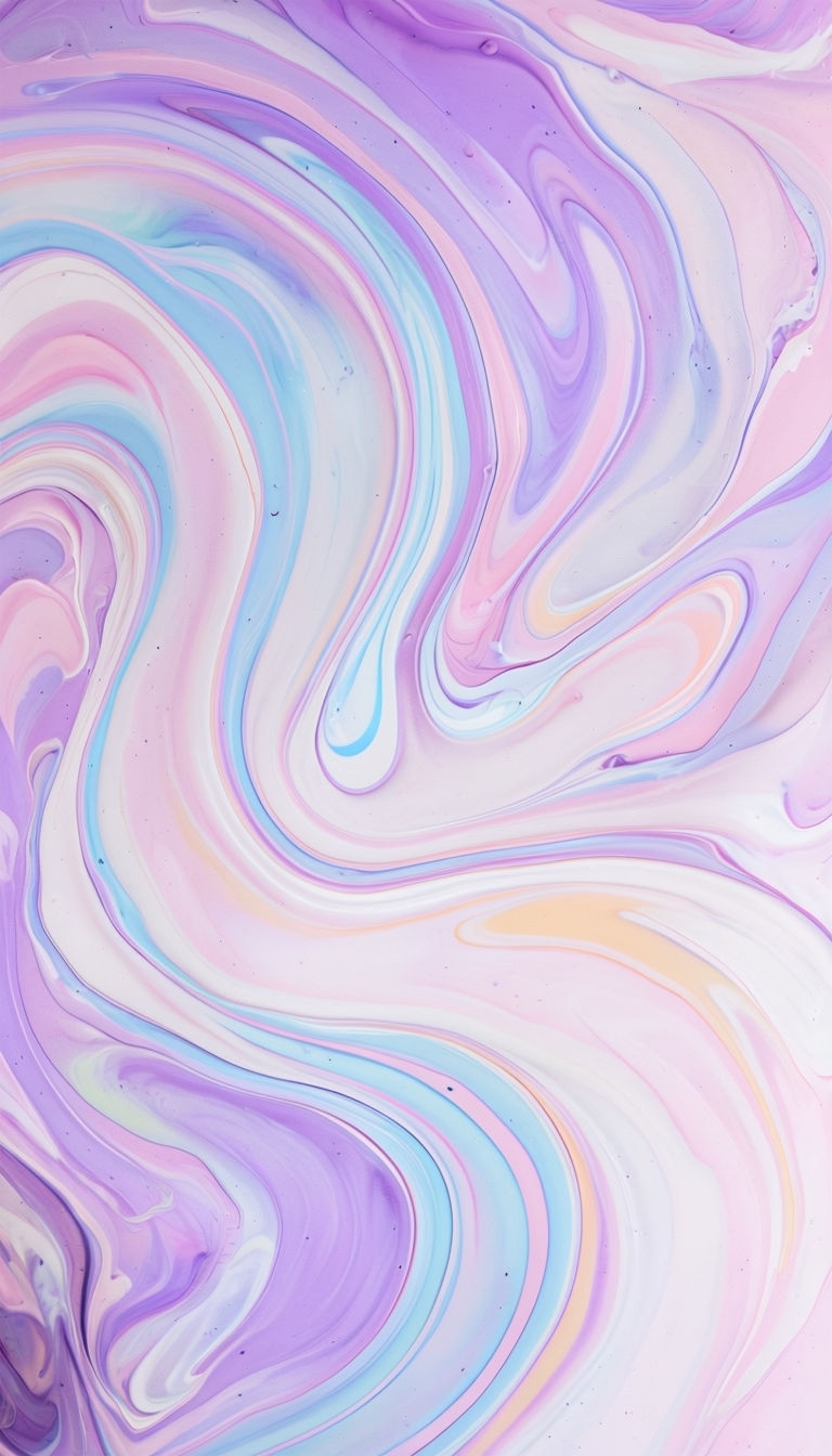 Dreamy Pastel Swirling Abstract Marbled Pattern Phone Case Cover
