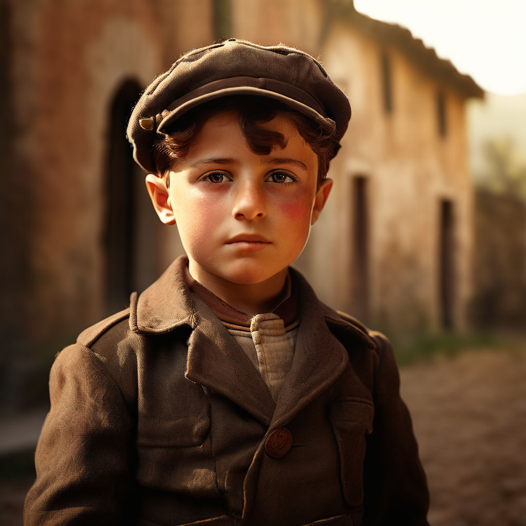 Young Benito Mussolini in Predappio as a child by Vincent Tomas ...