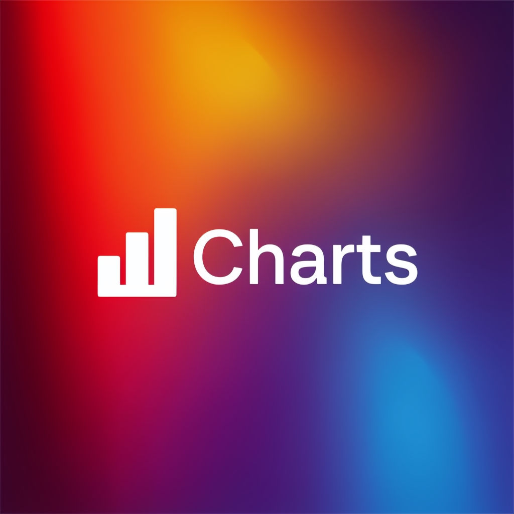 Vibrant Modern Levelo Charts Logo Design with Gradient Background Logo