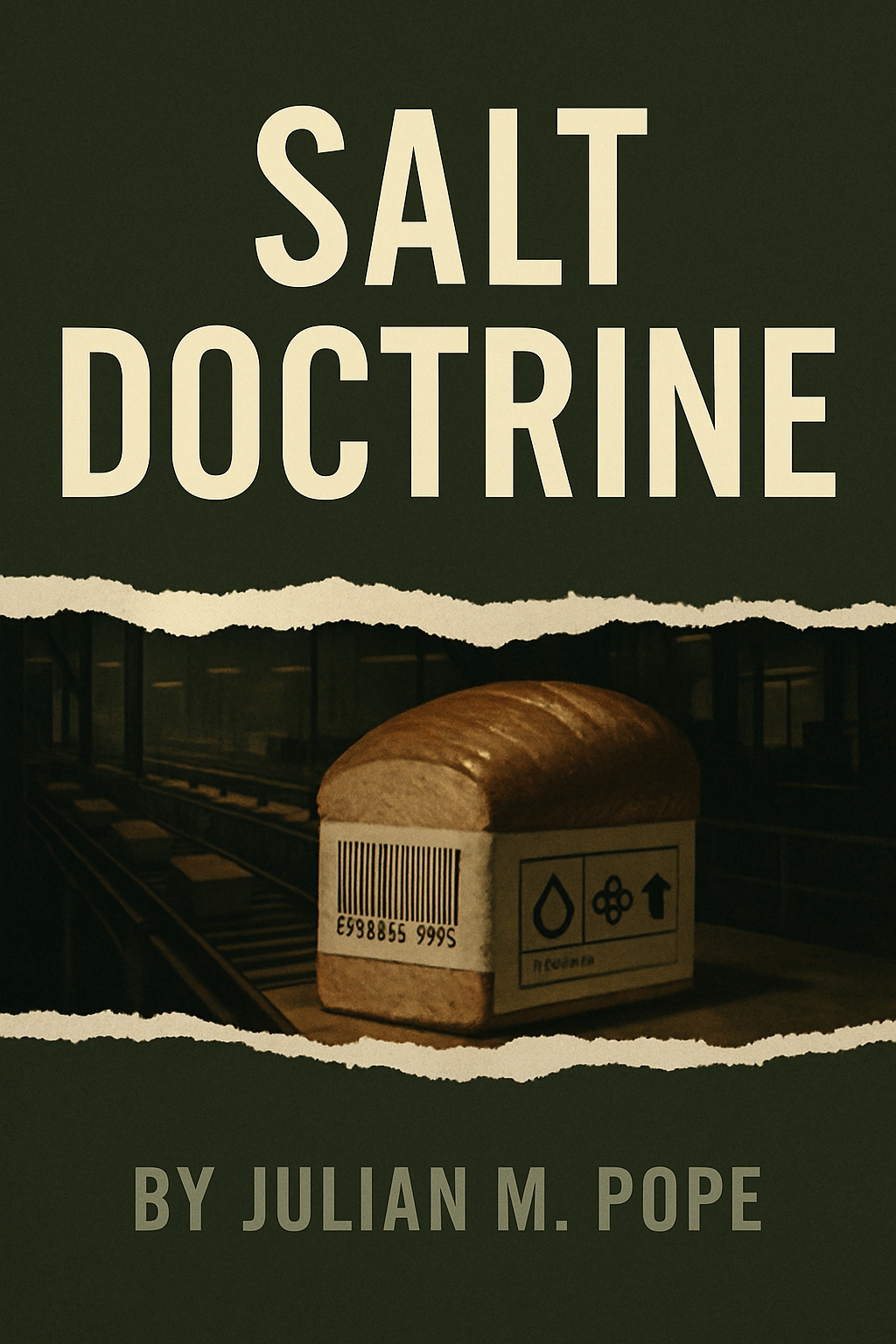 Industrial Bread Loaf on Conveyor Belt for Salt Doctrine EBook Cover