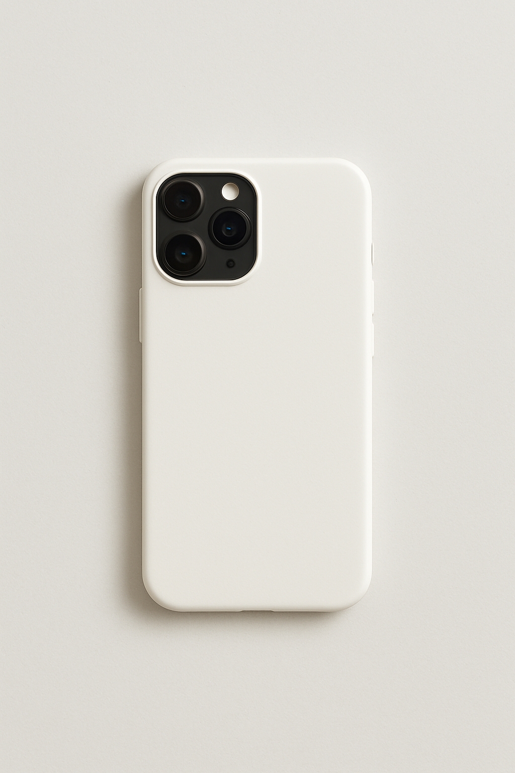 Sleek White iPhone Case Close-Up Photography Mockup