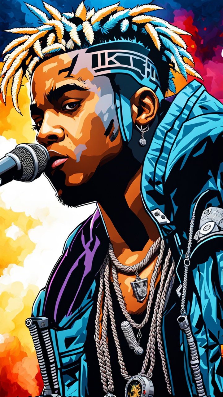 Rapper xxxtentacion on stage by cuzz soundz - Playground