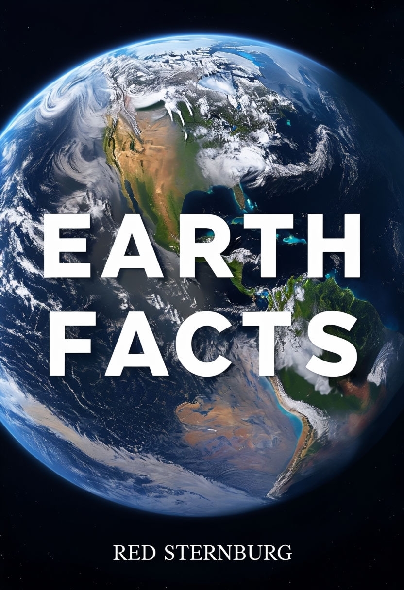 Stunning Earth Facts Illustrated Book Cover Design for Readers EBook Cover