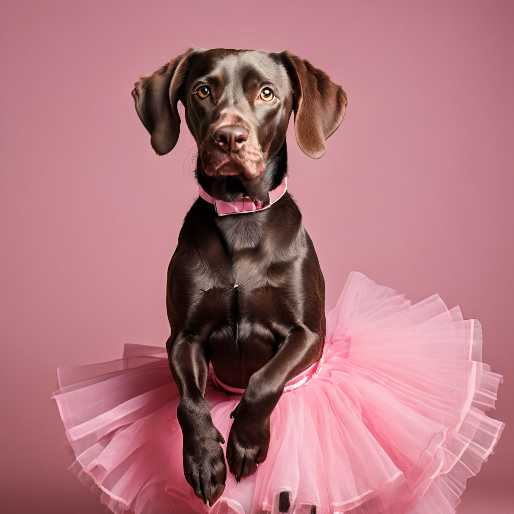 Snoop Dogg in a graceful ballet pose wearing a tutu