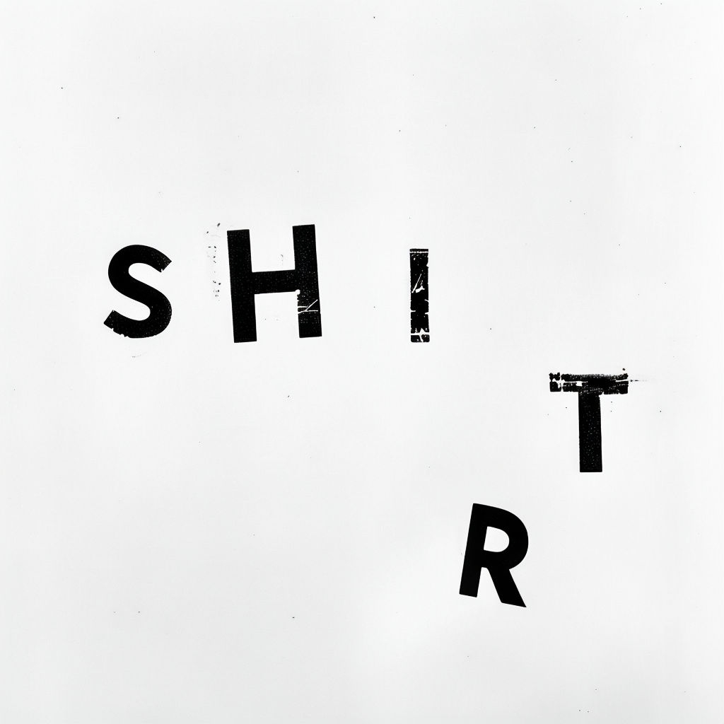 Bold Minimalist SHIT Typography T-shirt