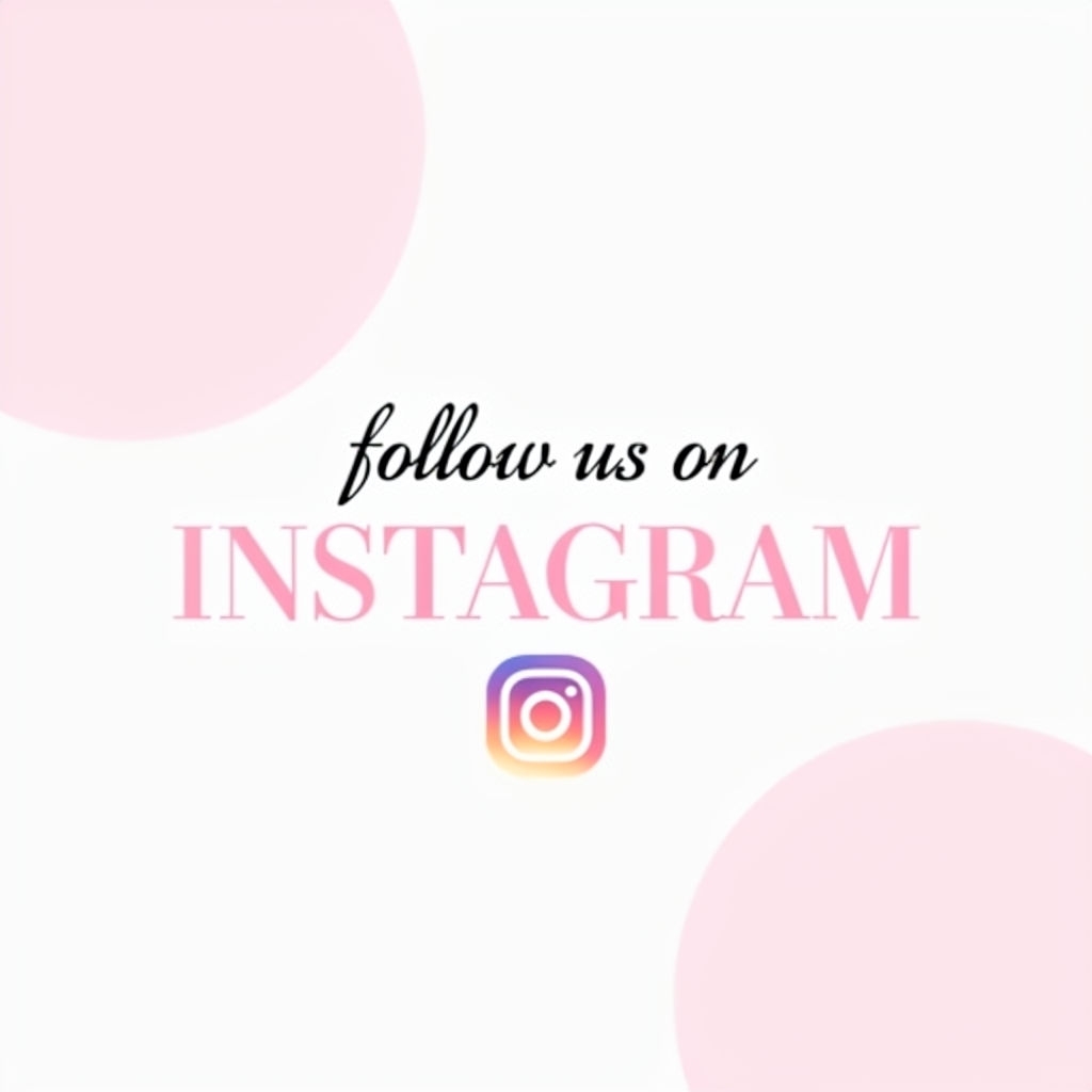 Follow Us on Instagram Pink Circle Minimalist Social Media Post