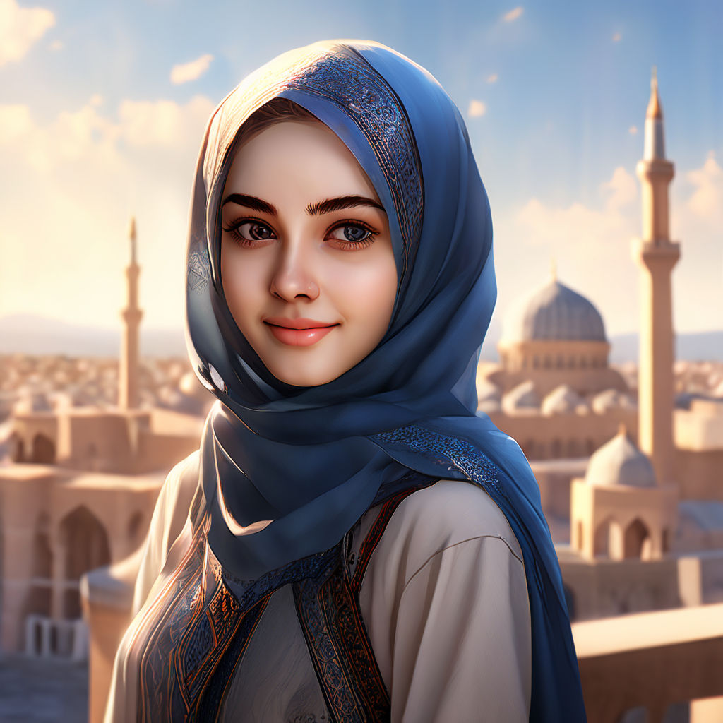 a cute realitic islamic girl dp