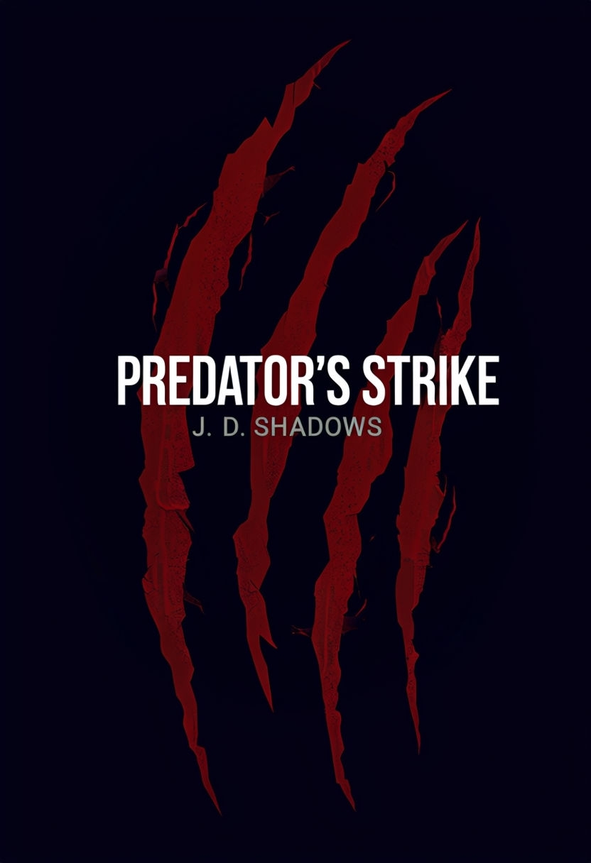 Predator's Strike Horror Book Cover Design Logo