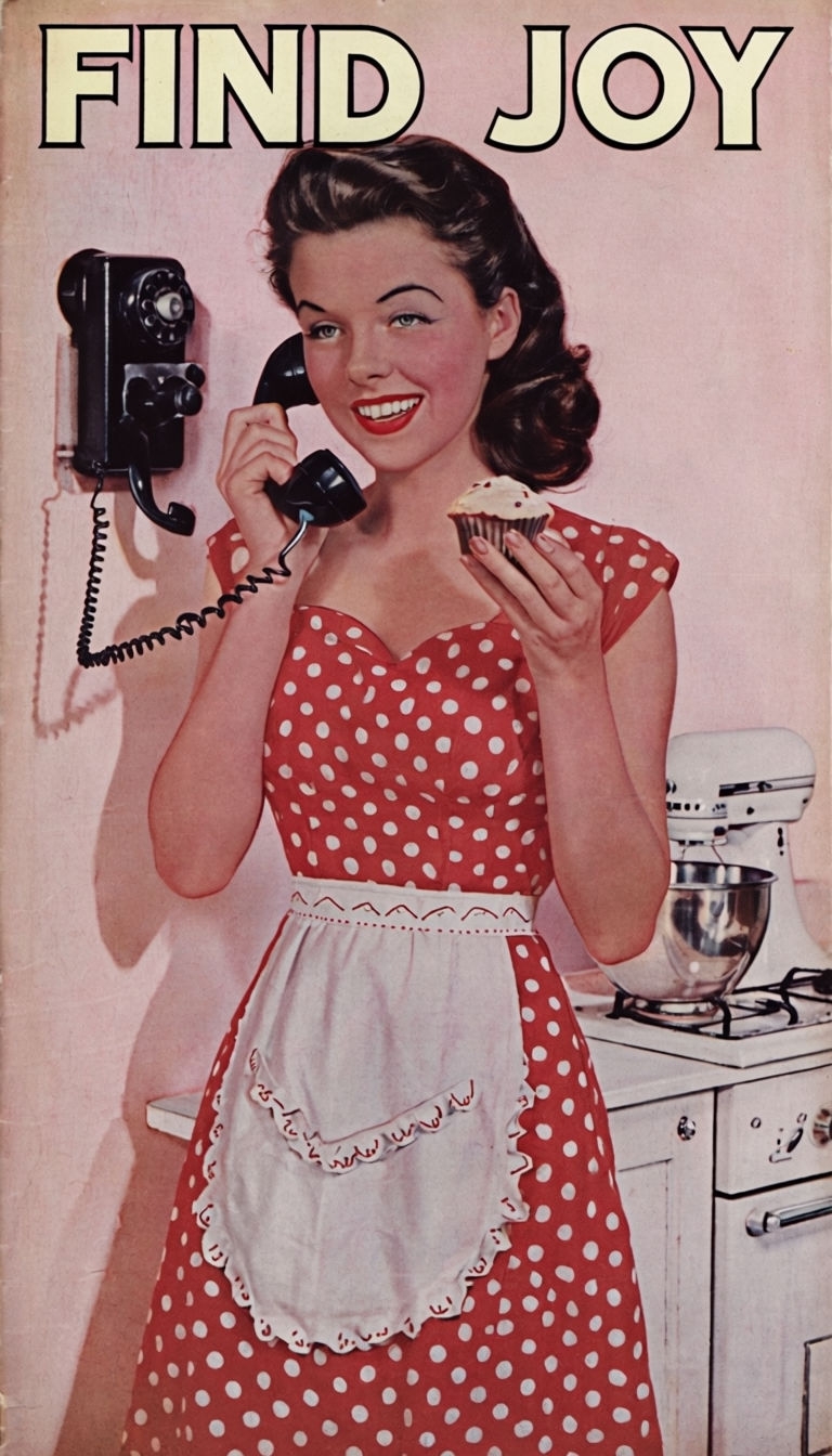 Vintage 1950s 'Find Joy' Magazine Cover Art Poster