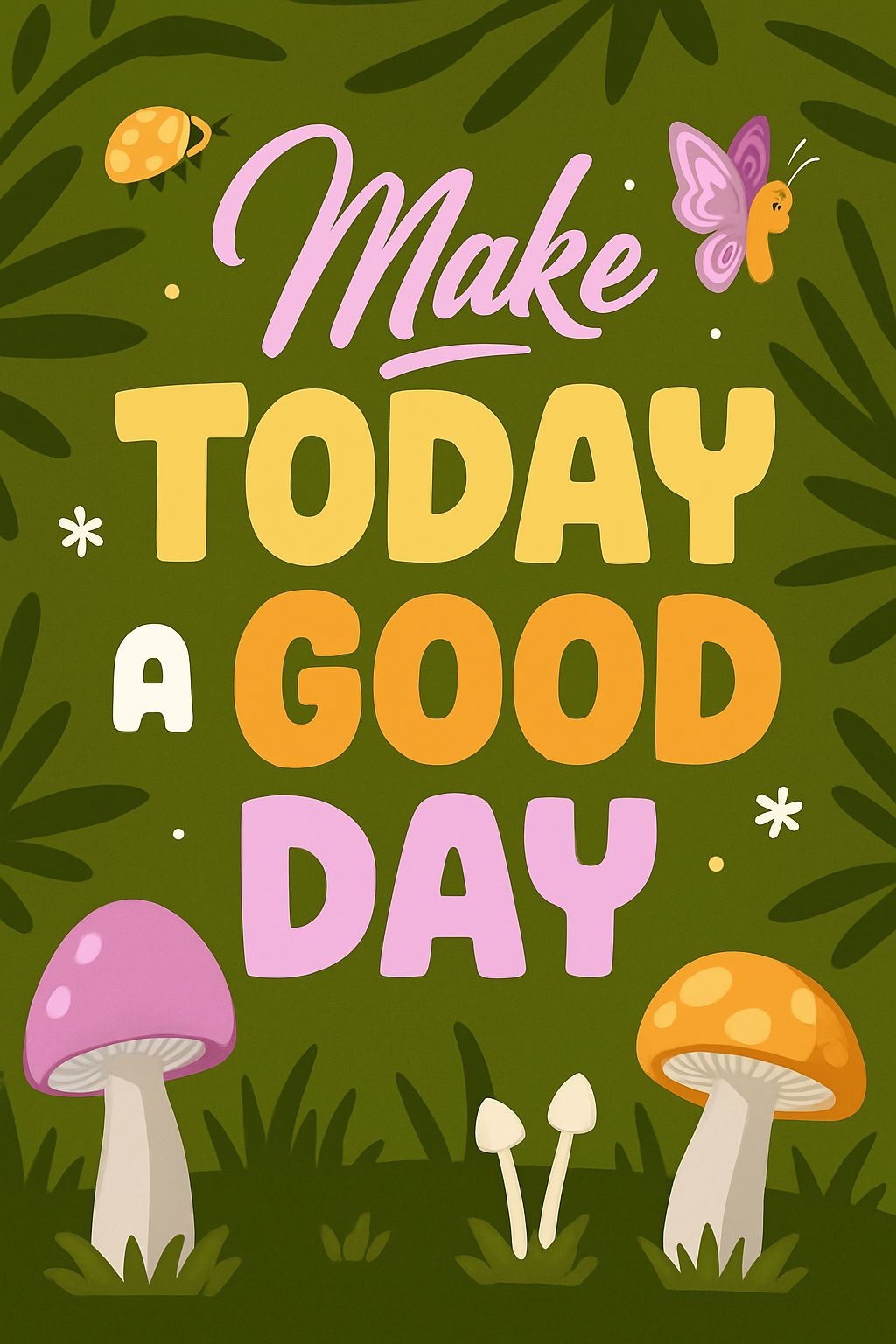 Make Today a Good Day Colorful Motivational T-Shirt
