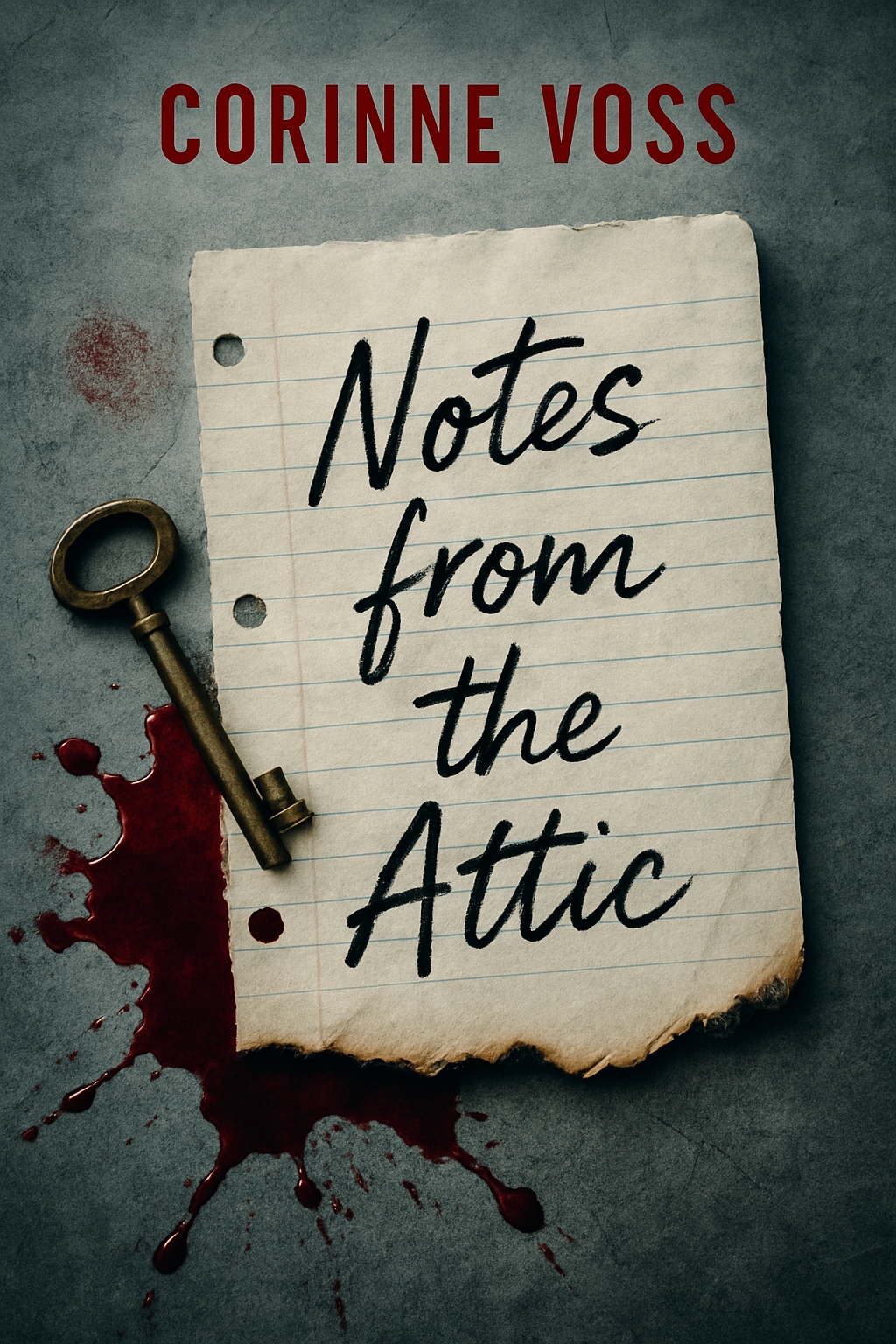 Mysterious Notes from the Attic EBook Cover Design