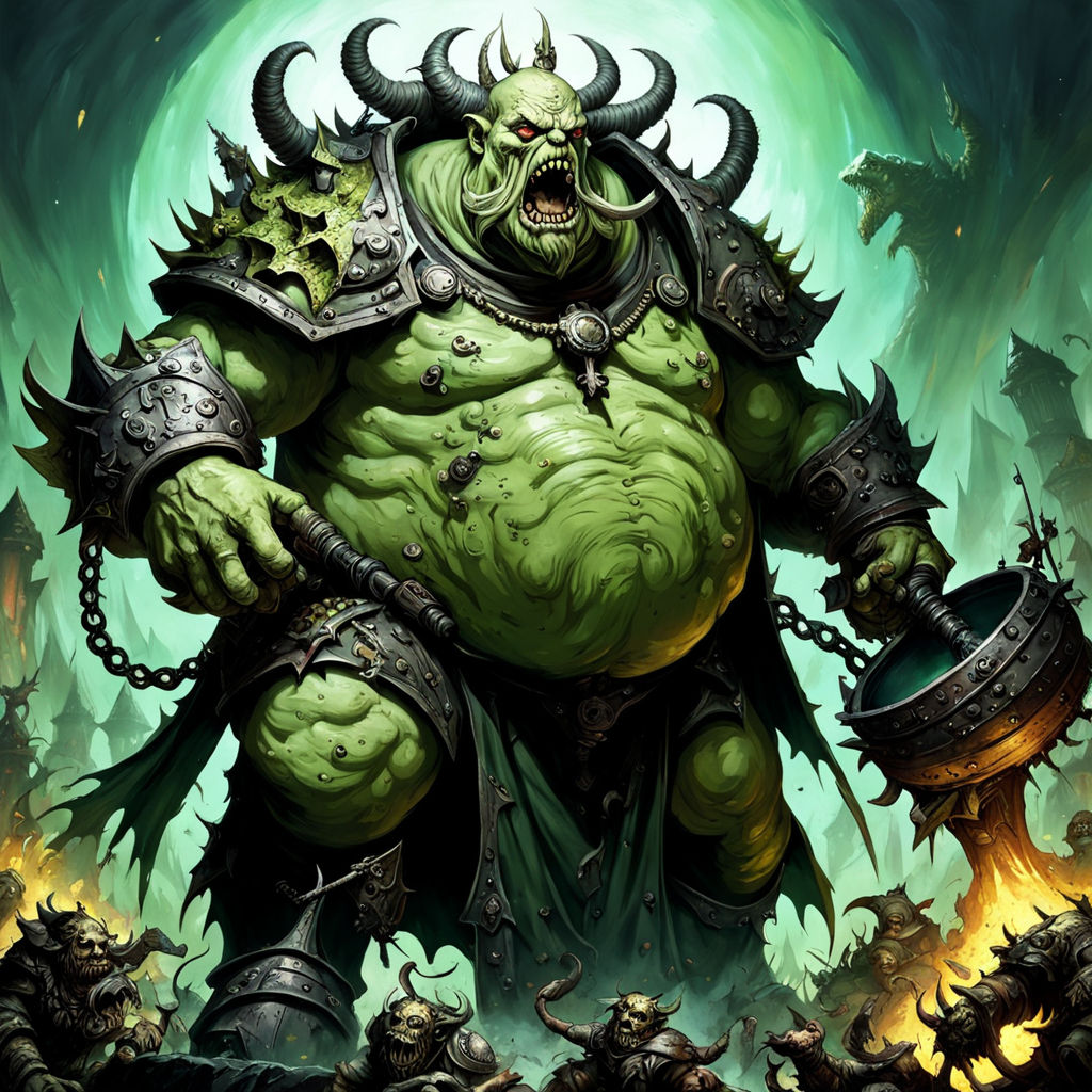 Need a representations of plague father Nurgle god himself by Tomás ...