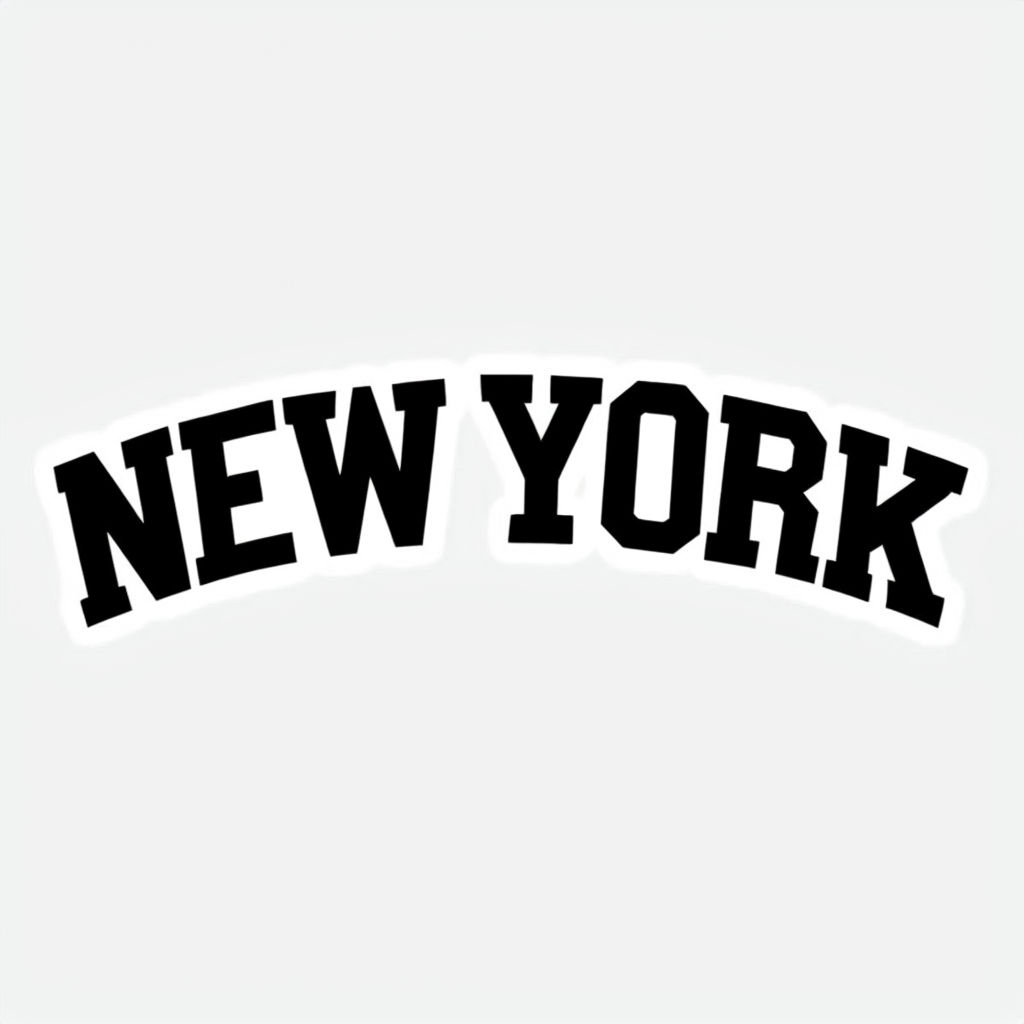 Bold Minimalist New York Typography T-Shirt