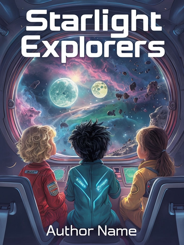 Starlight Explorers: Cosmic Adventure Cover Art for Readers EBook Cover