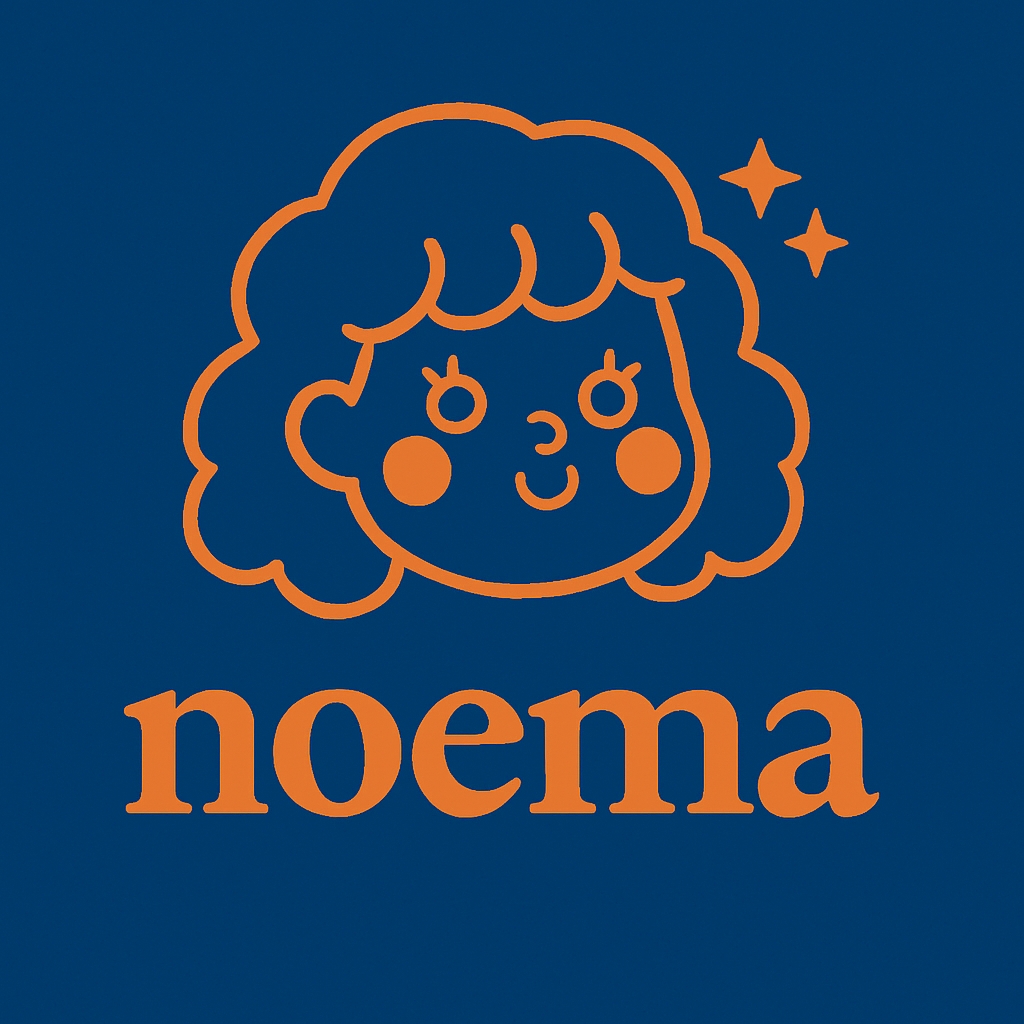 Cheerful Minimalist Cartoon Face with Text Logo