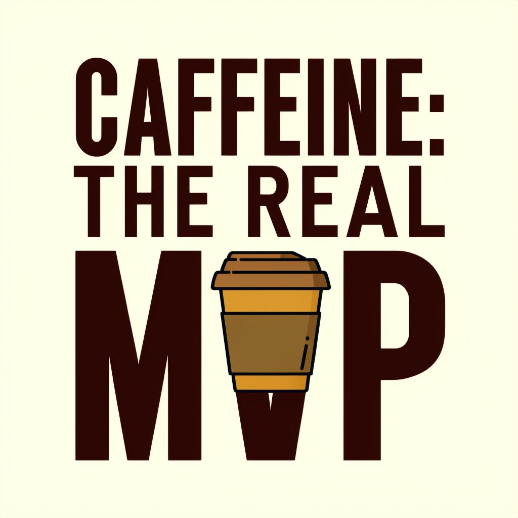 Caffeine: The Real MVP Playful Coffee Cup Design Mug