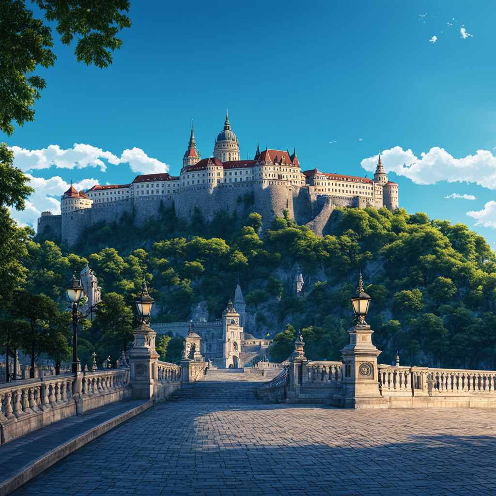 Buda castle budapest anime style by Abdullah_89@hotmail.de - Playground