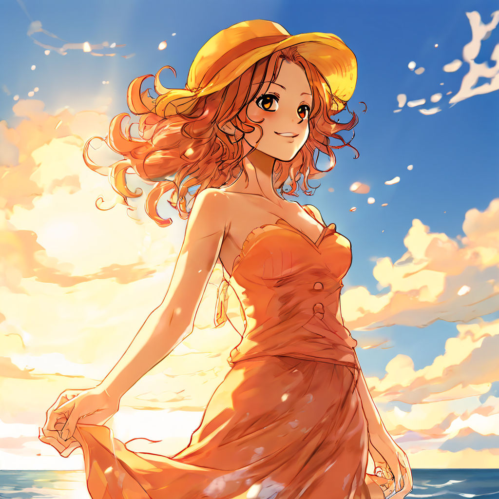 portrait of nami from one piece