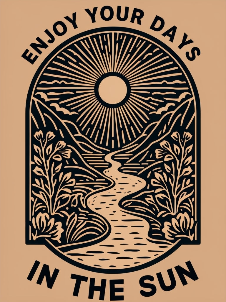 Enjoy Your Days in The Sun Motivational T-Shirt