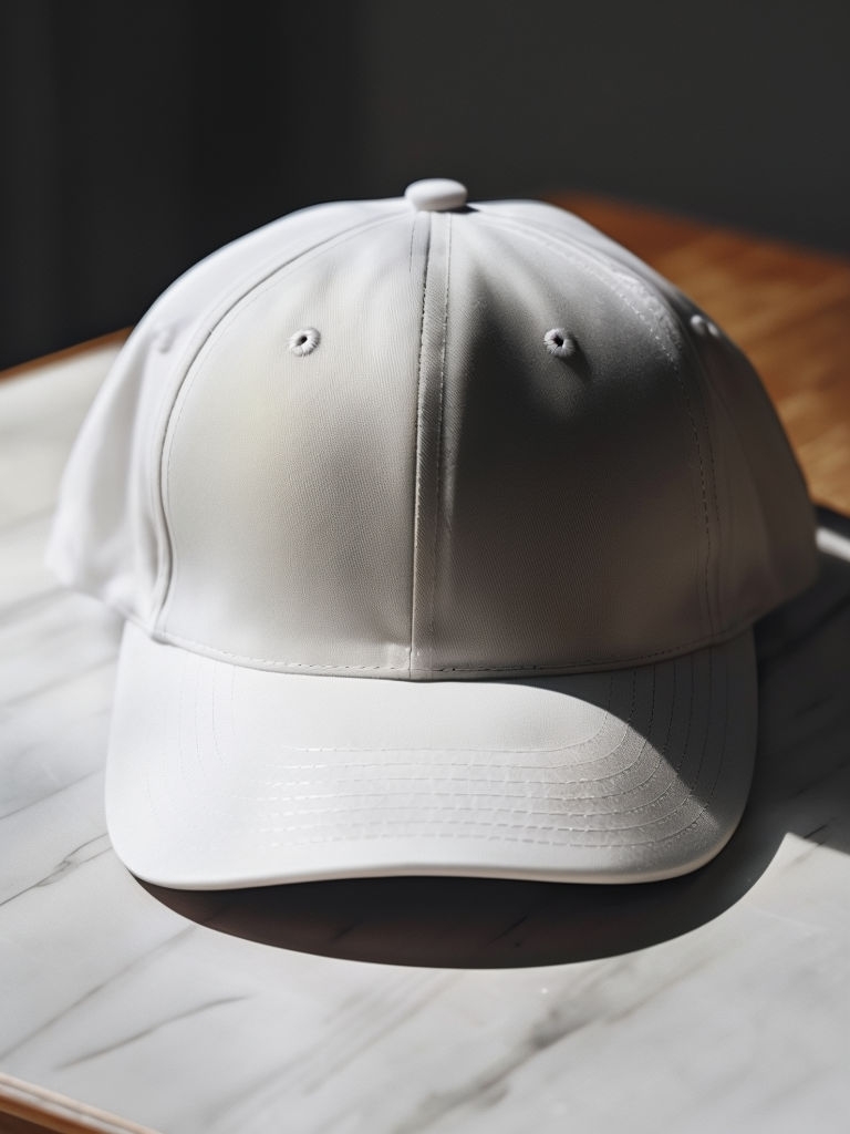 Blank Baseball Cap Mockup on Neutral Background for Logo Design Mockups