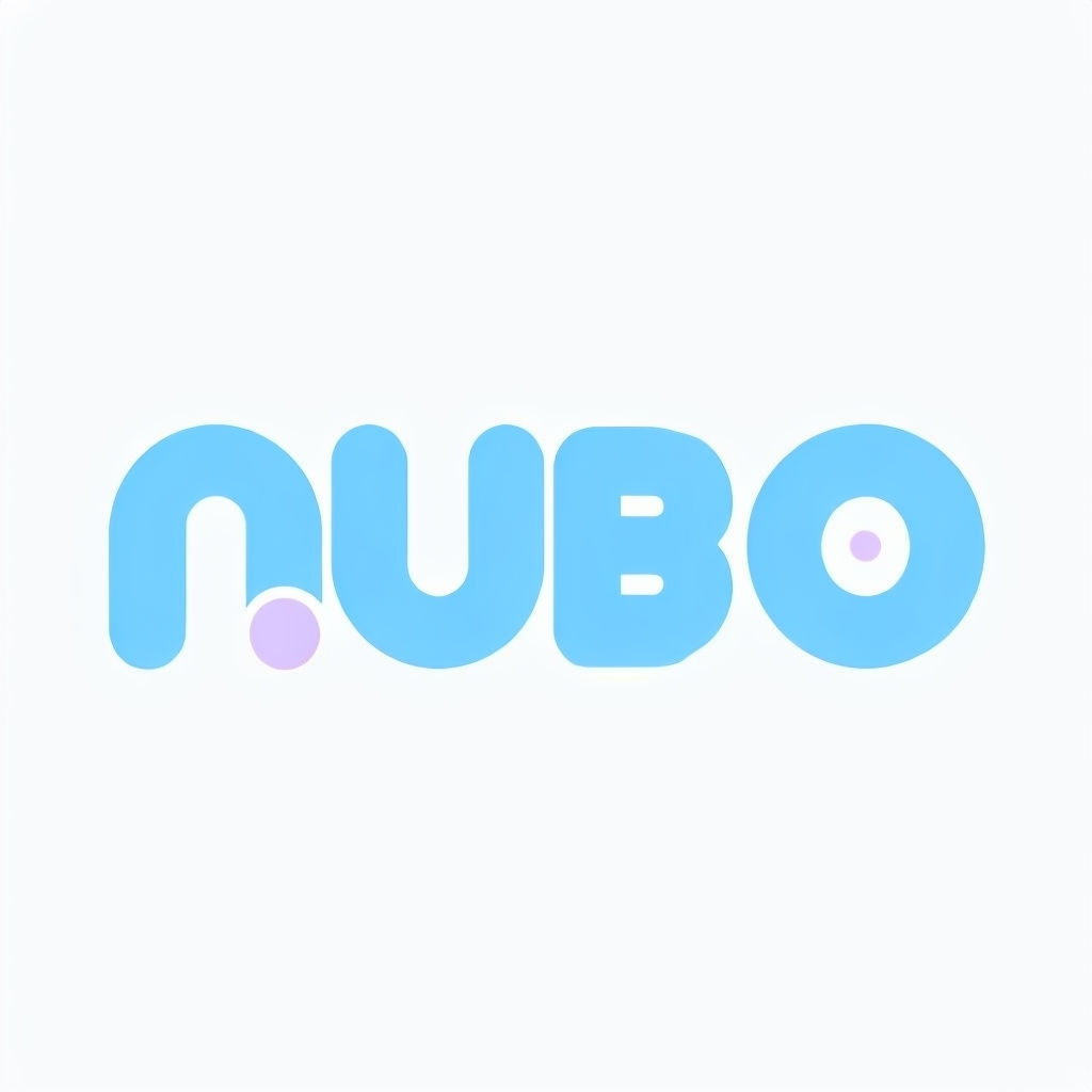 Bold Modern NUBO Cloud-Based Startup Logo Design