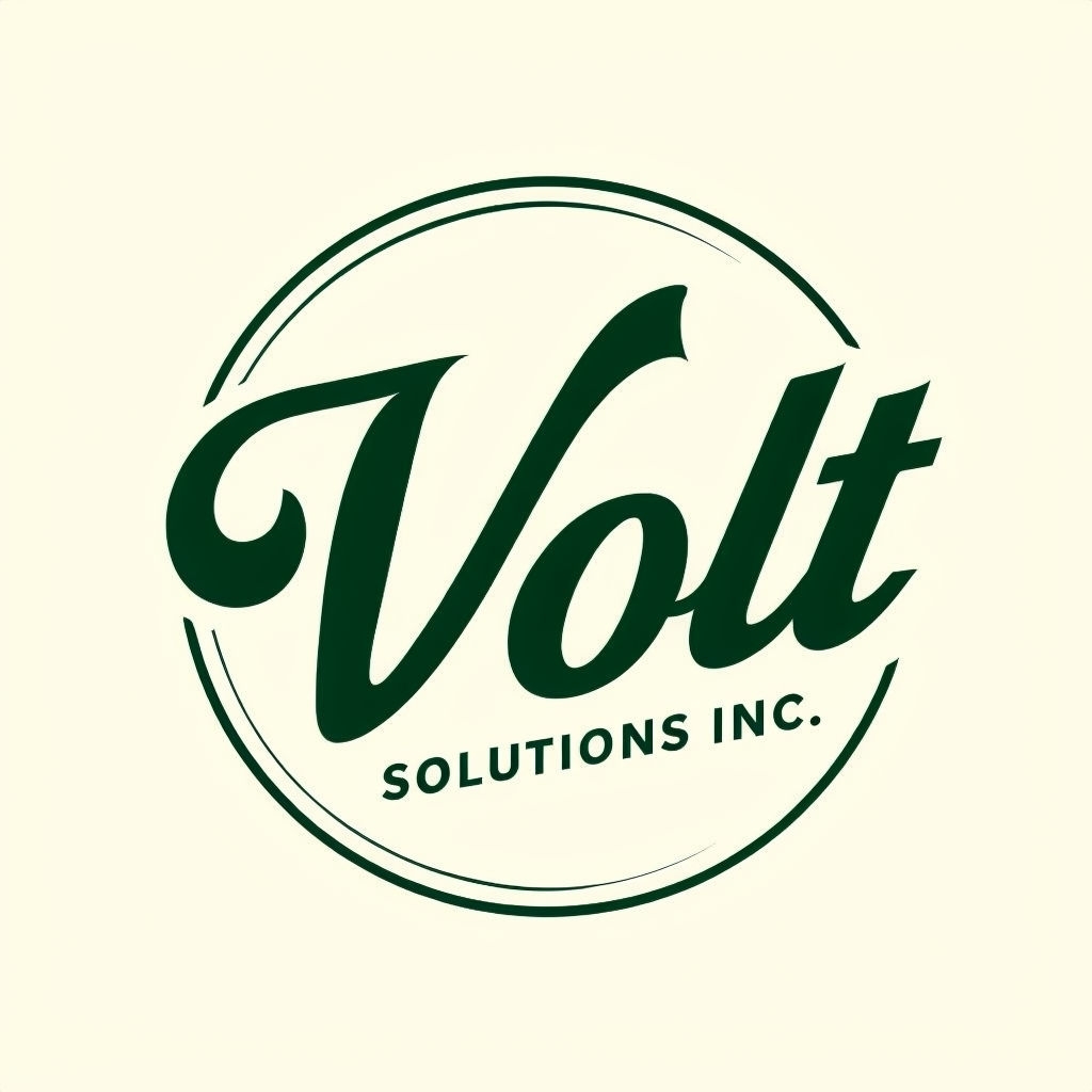 Elegant Modern Volt Solutions Inc. Logo Design