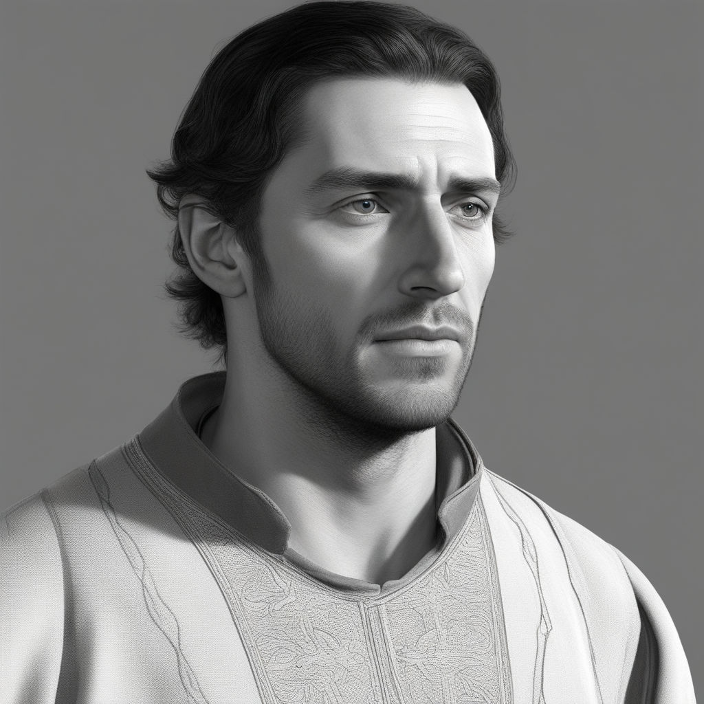 Milo II de Montlhéry 35 years old man from England by Professor Ketin