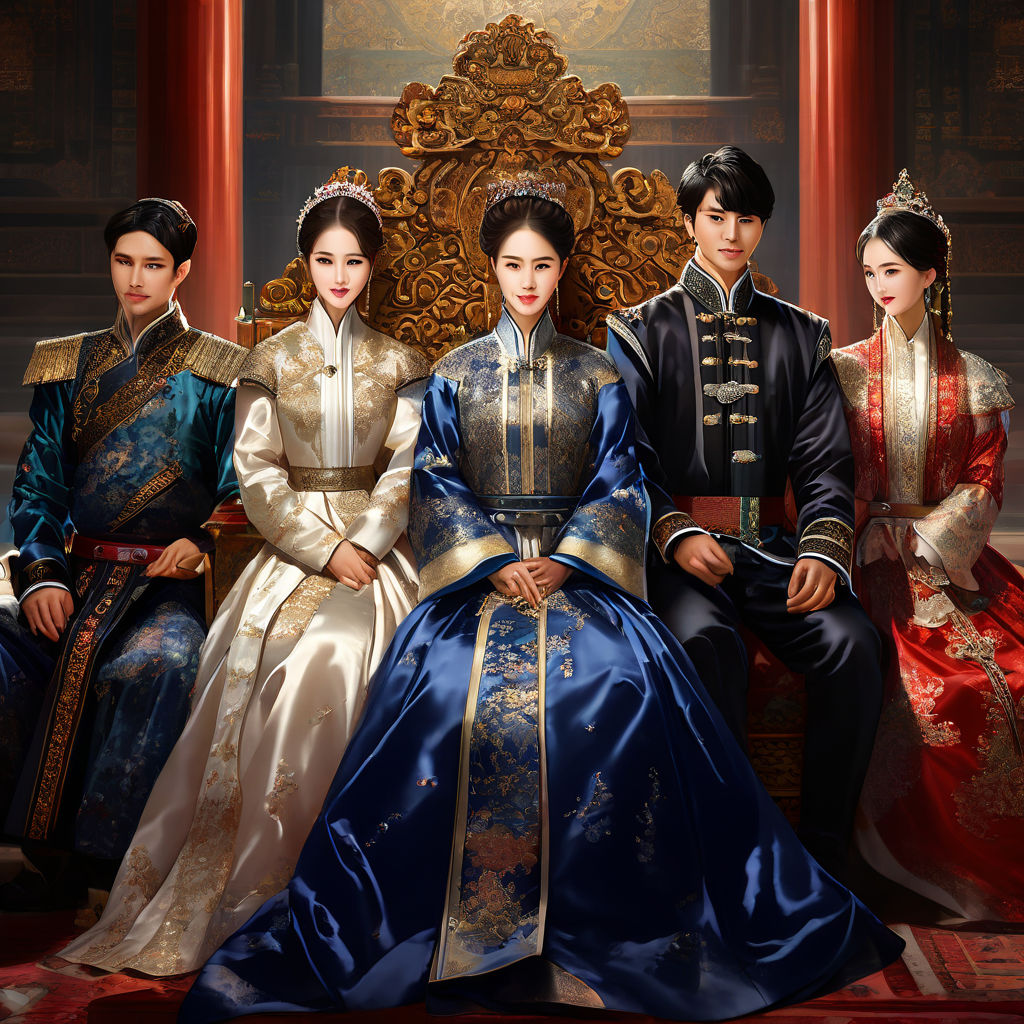 Joseon Dynasty royal family quartet by 이순옥 - Playground