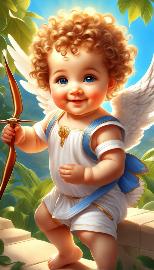 Cute baby cupid by Irina Kapi - Playground