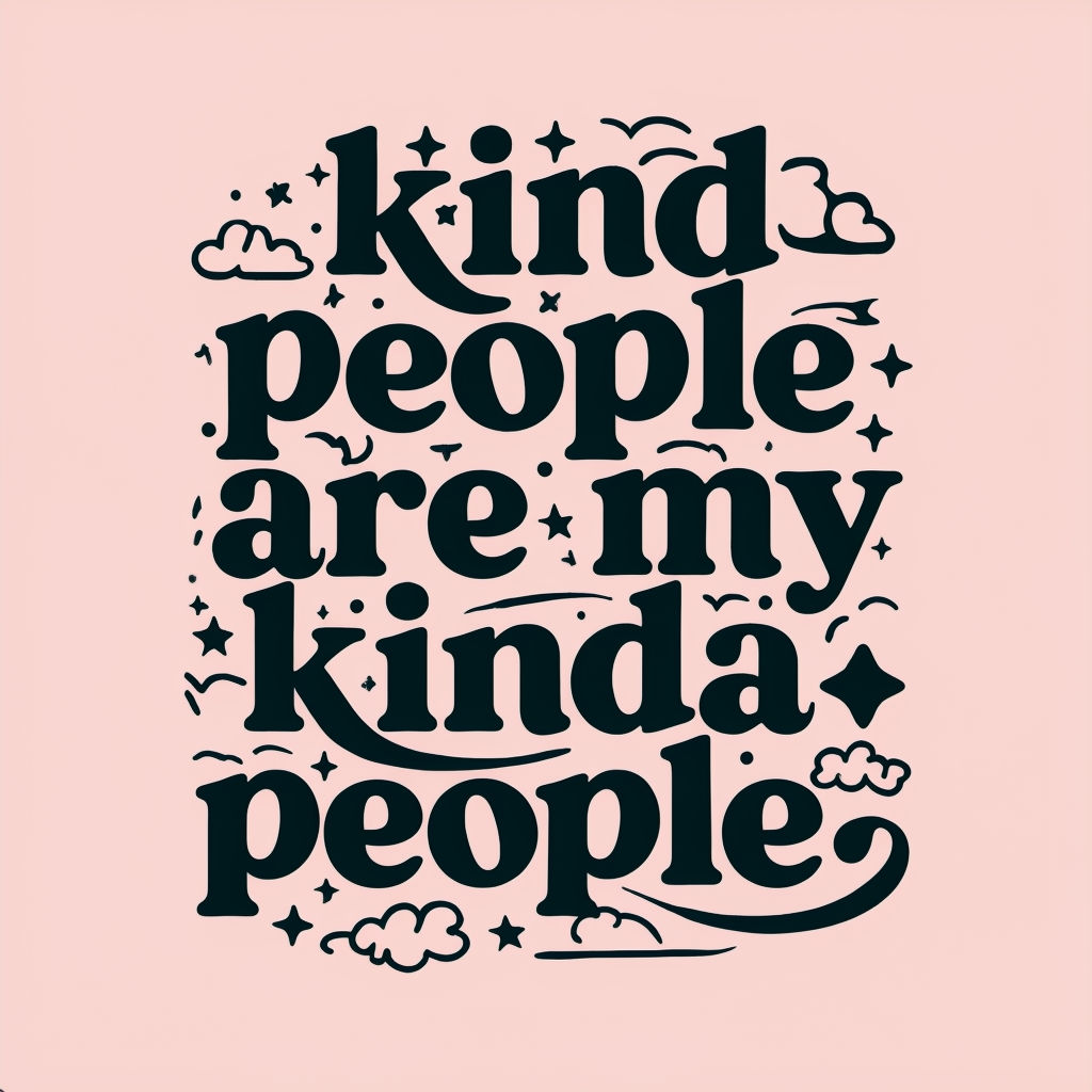 Kind People Are My Kinda People Vintage Graphic T-Shirt