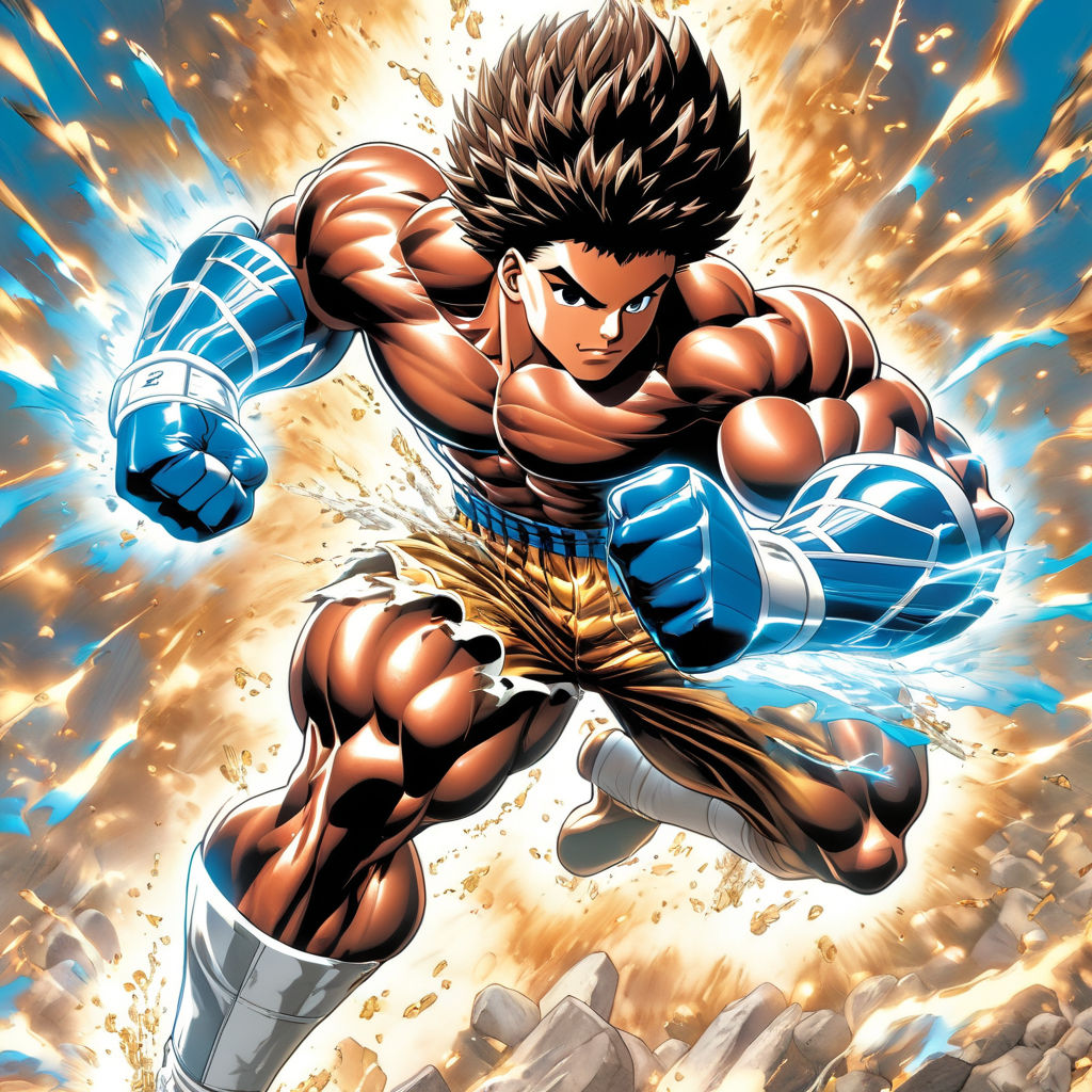 Full body image of Baki Hanna (kick by Mike Sorthaz - Playground