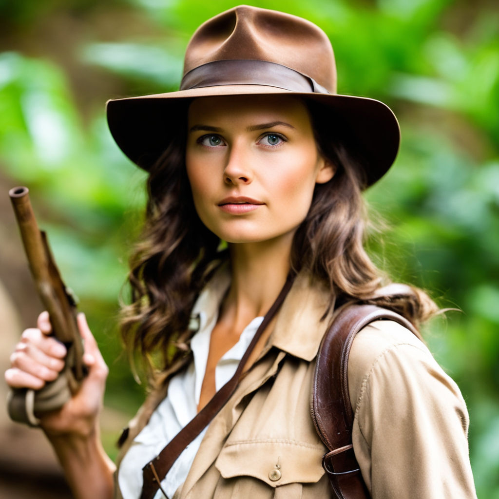 Annalena Baerbock as Indiana Jones by Michael Burgener - Playground