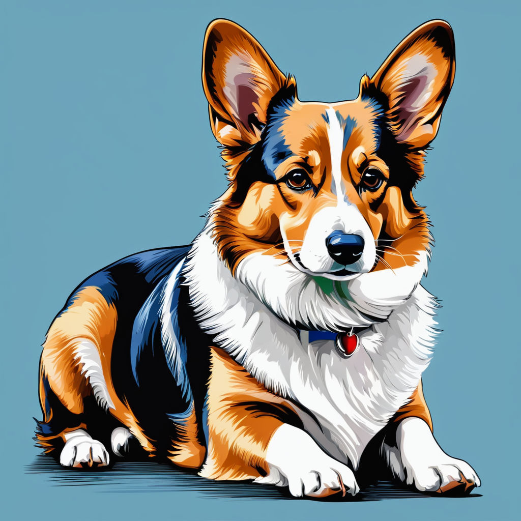 Welsh corgi cardigan dog by Lucas Oliveira - Playground