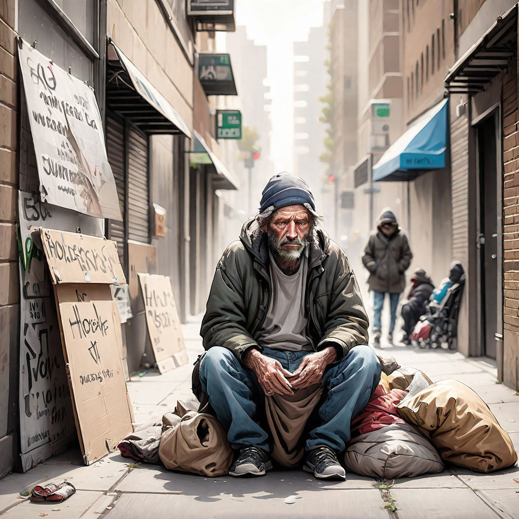 Homeless people are shunned by society by JCP HSA - Playground