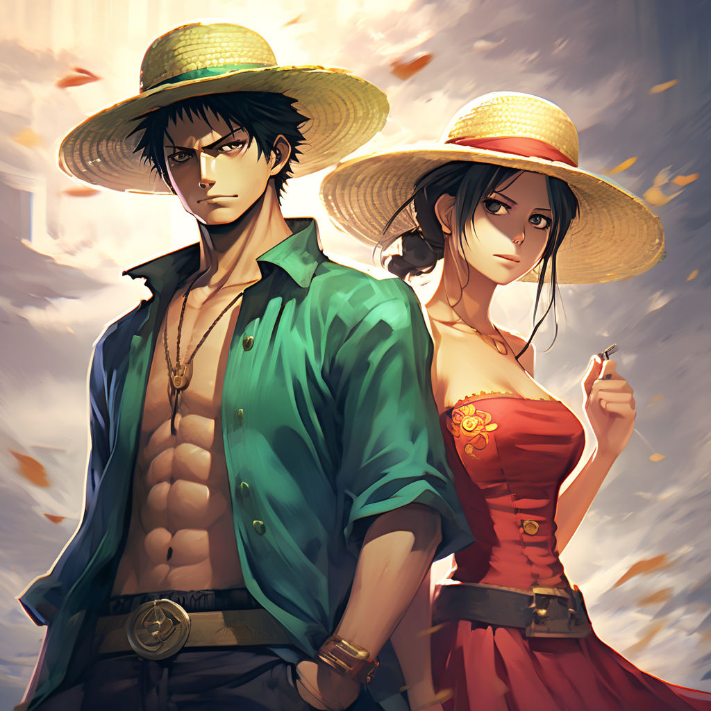 nami and nico robin from the manga One Piece in a tickle hell