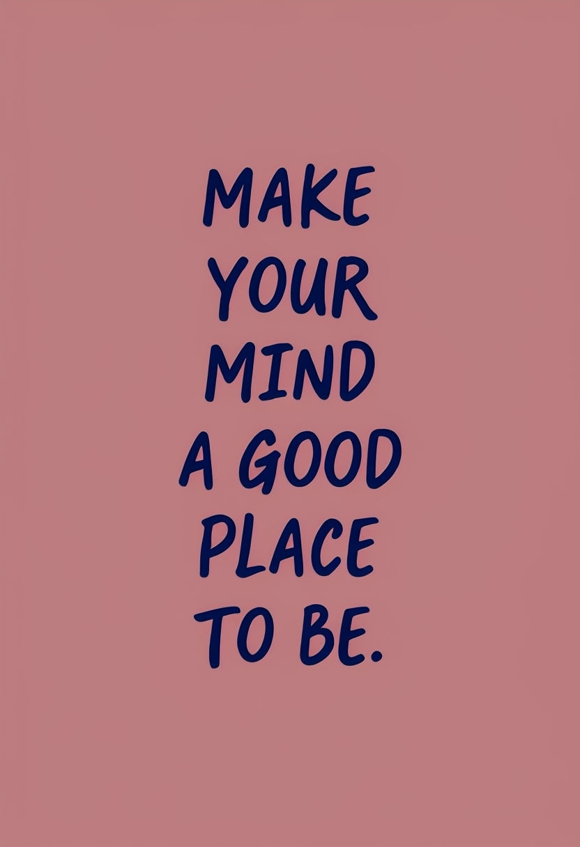 Motivational Quote on Dusty Rose Background Poster